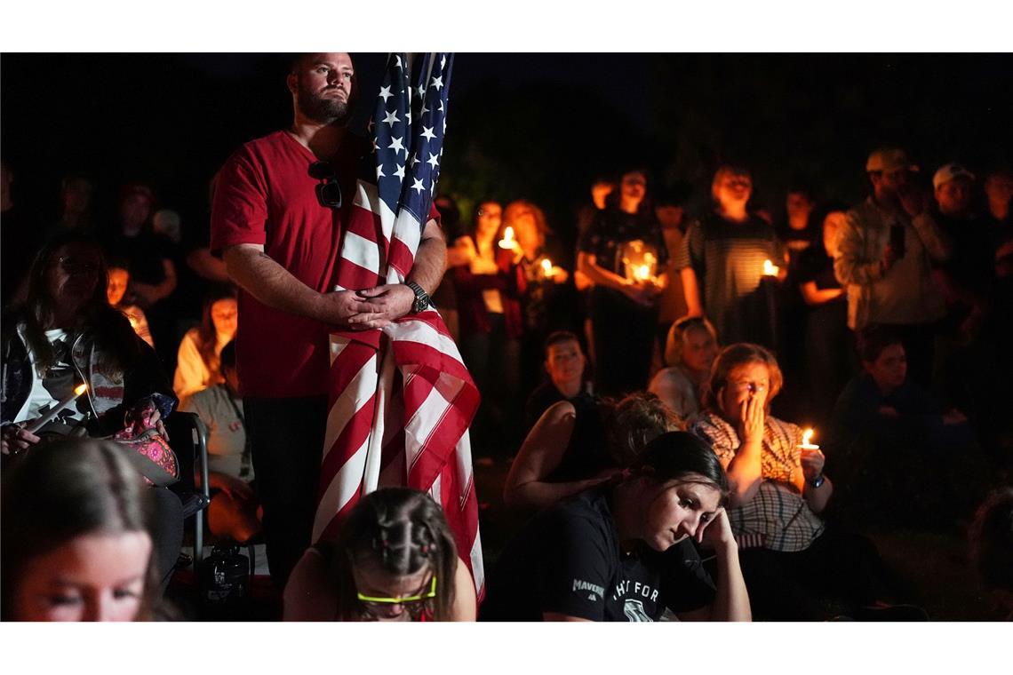 Mahnwache nach tödlichem Angriff auf rechtskonservativen US-Aktivisten Charlie Kirk