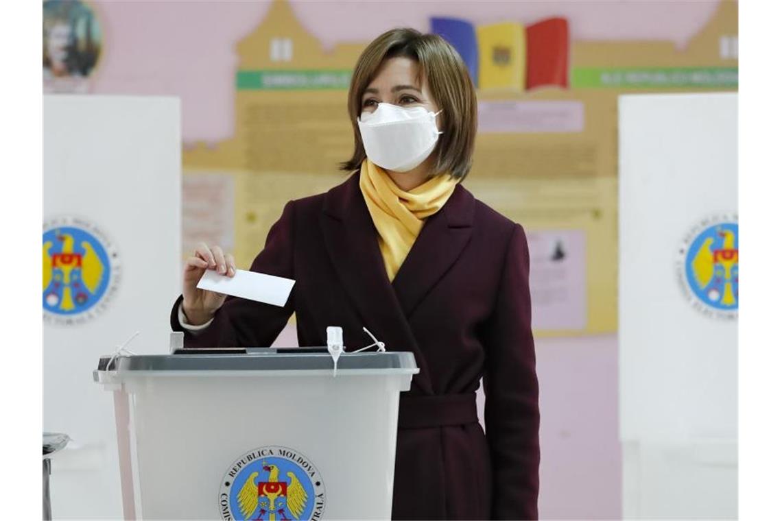 Moldau: Oppositionspolitikerin Sandu gewinnt Präsidentenwahl