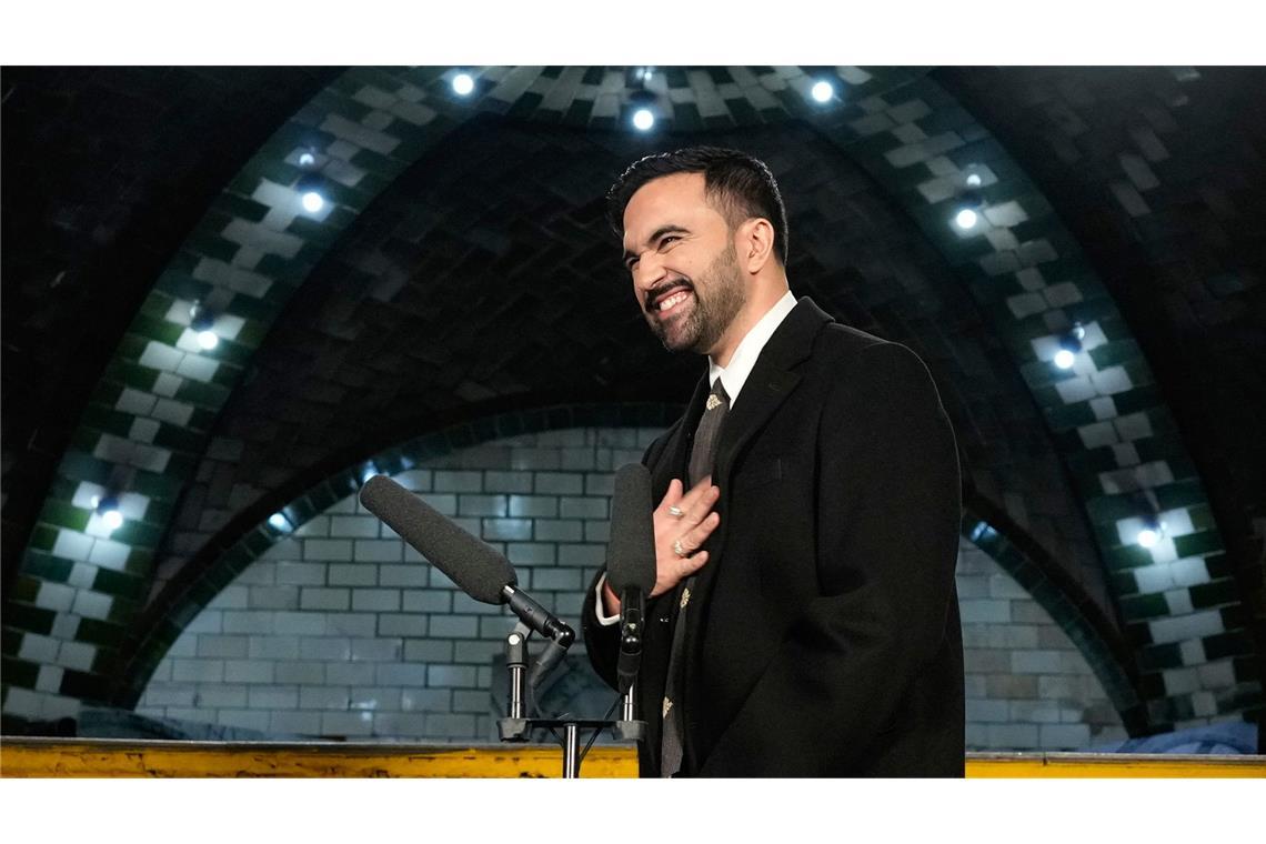 Mamdani nach seiner Vereidigung.