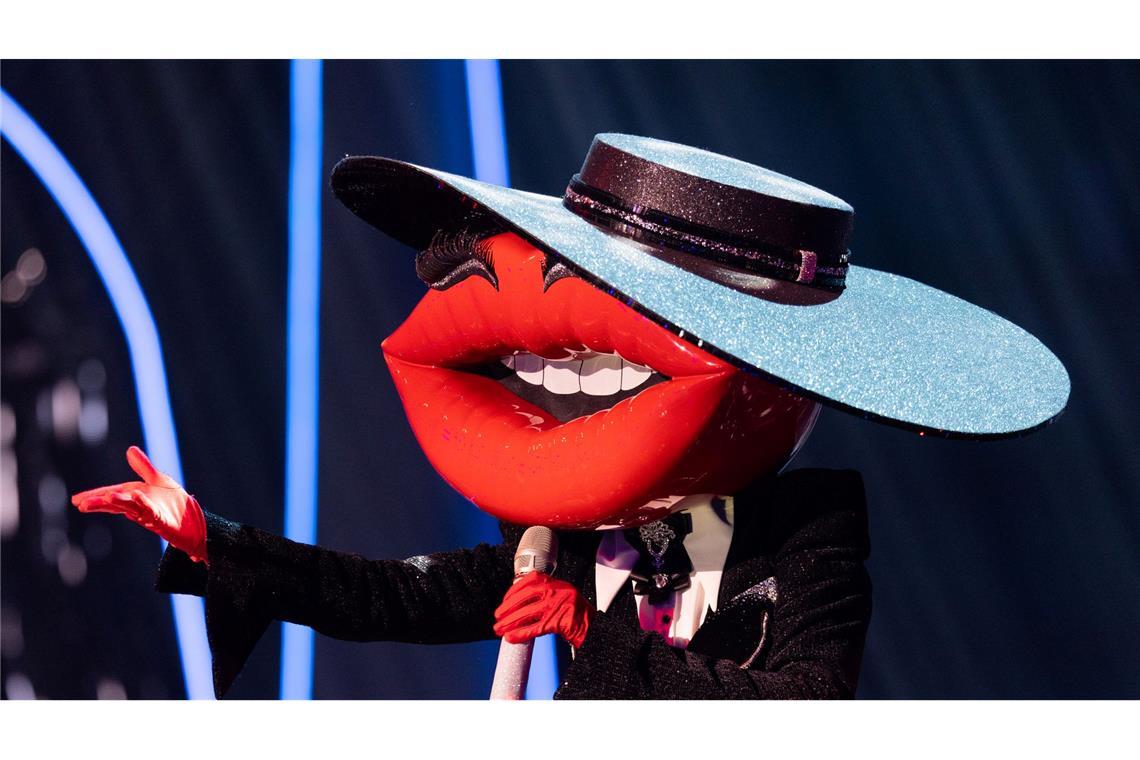 Manche Maskierten sprachen Englisch - etwa dieser riesige Kussmund.