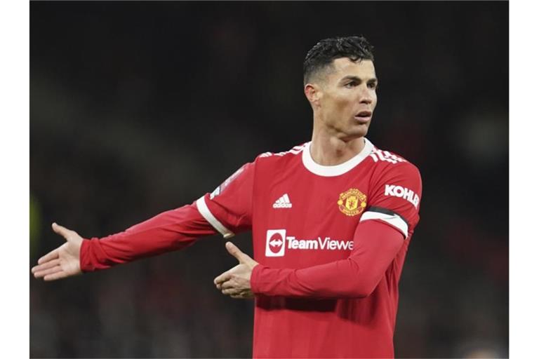 Manchester United hatte sich mehr von Cristiano Ronaldo erhofft. Foto: Jon Super/AP/dpa