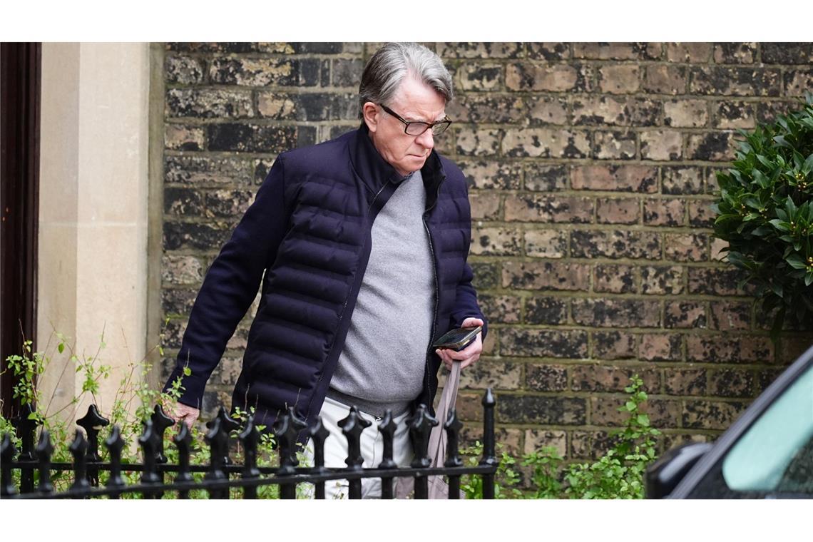 Mandelson wurde zeitweise festgenommen. (Archivbild)