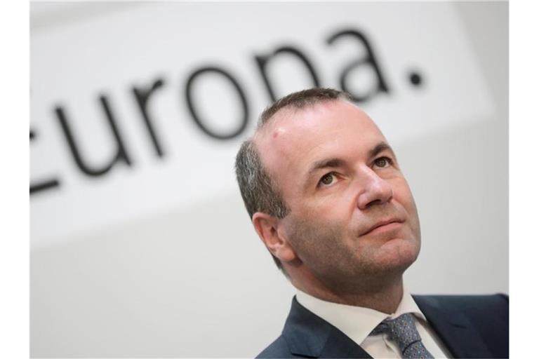 Manfred Weber Ende Mai nach Bekanntgabe der Ergebnisse der Europawahl. Foto: Michael Kappeler