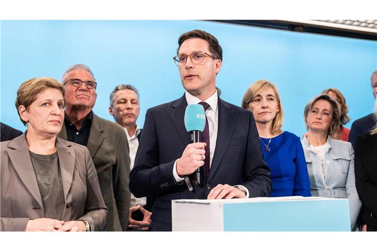 Manuel Hagel liegt mit der CDU laut Hochrechnungen nur auf Rang zwei in Baden-Württemberg.