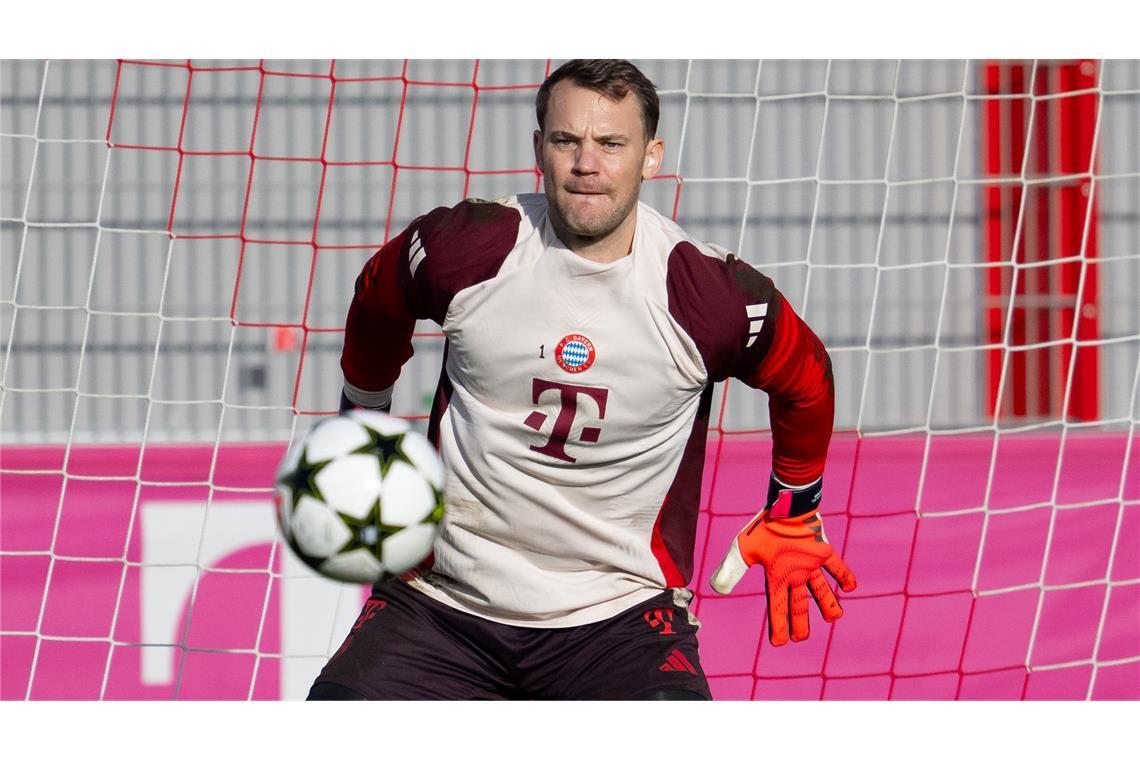Playoff-Hammer oder Wunder? Kompany plant mit Neuer Manuel Neuer war im Abschlusstraining nicht zu sehen.
