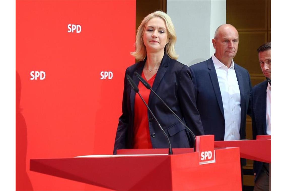 Manuela Schwesig Ministerpräsidentin legt wegen Krankheit ihr Amt als kommissarische SPD-Chefin nieder. Foto: Wolfgang Kumm