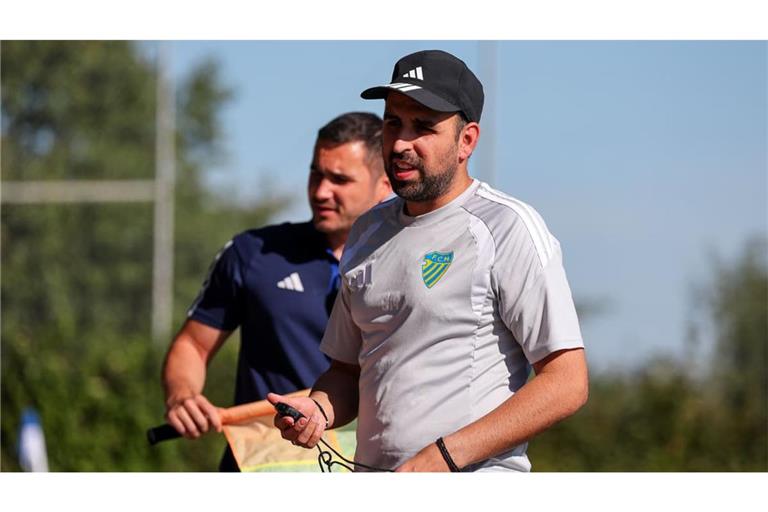 Marbachs Trainer Christos Makrigiannis schätzt die Arbeit des Pokalgegners SGV Murr.