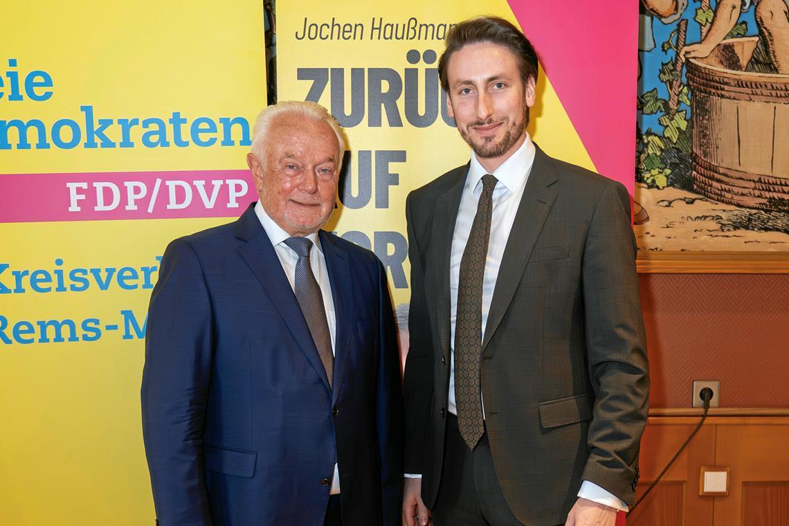Marc Jurić bei einer Wahlkampfveranstaltung kürzlich mit Wolfgang Kubicki. Foto: privat