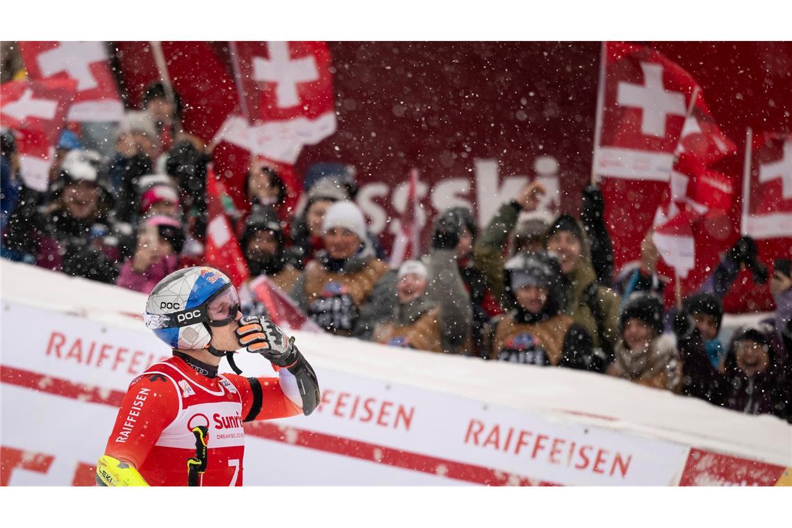 Marco Odermatt triumphierte im fünften Jahr nacheinander in Adelboden.