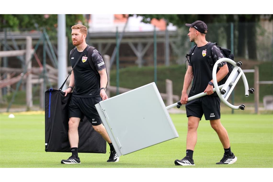 Marcus Fregin (links) und Jasper Smets verantworten die Spielanalyse beim VfB.