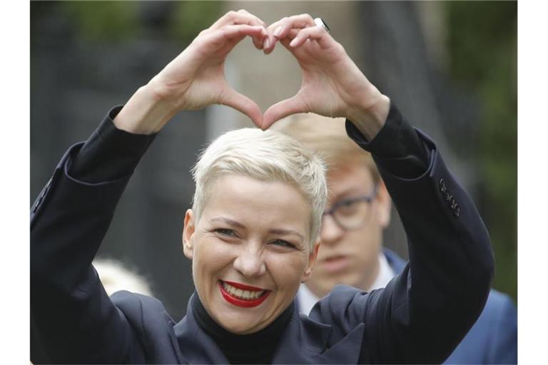 Maria Kolesnikowa, eine der Oppositionsführerinnen in Belarus. Foto: Dmitri Lovetsky/AP/dpa/Archivbild
