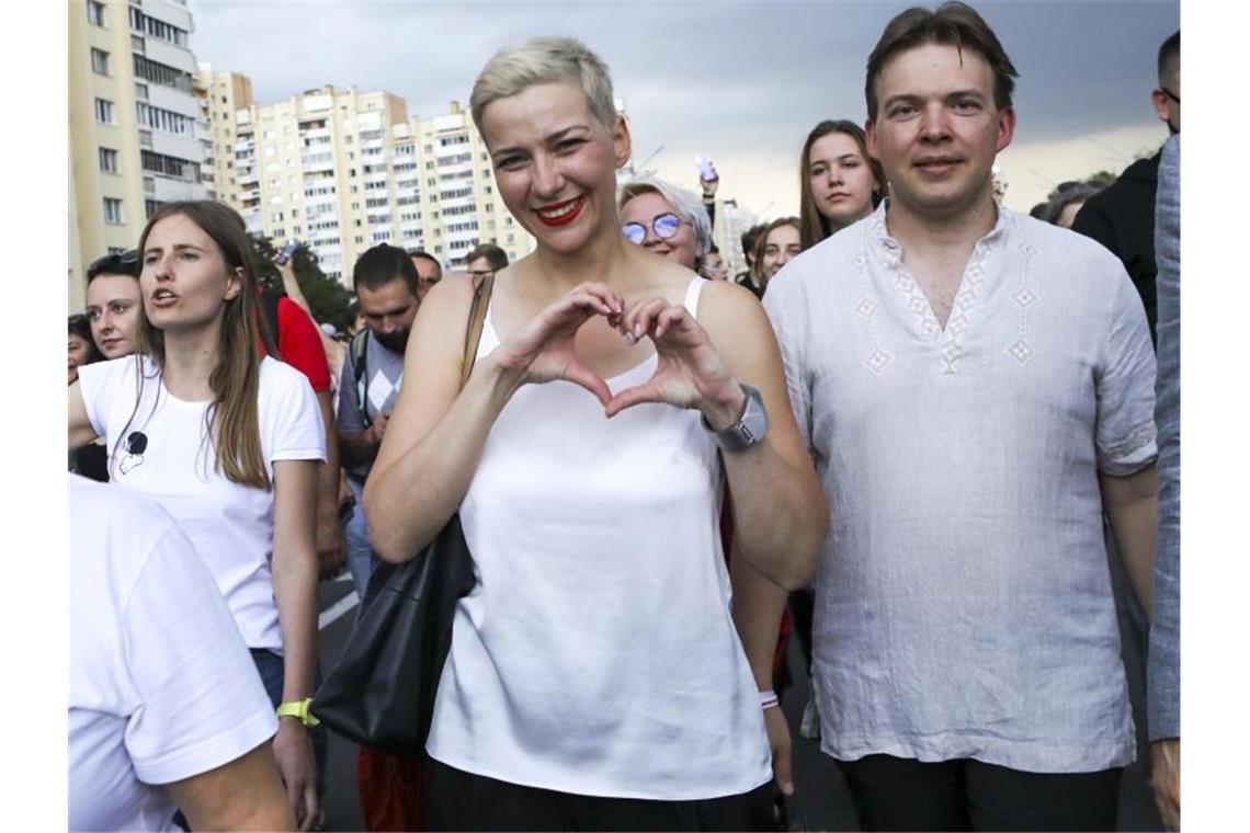 Maria Kolesnikowa wurde zu einer wichtigen Oppositionsaktivistin in Belarus. Foto: Uncredited/AP/dpa