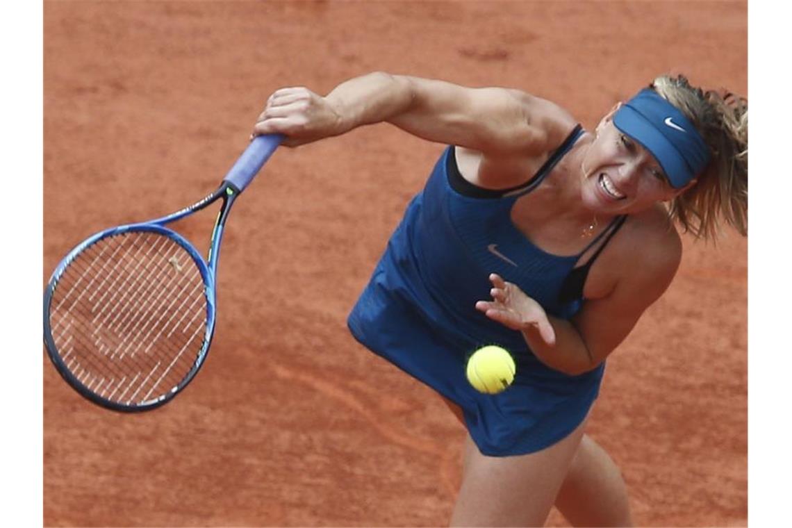 Maria Scharapowa muss für French Open absagen Maria Scharapowa wird nicht bei den French Open aufschlagen. Foto: Thibault Camus/AP