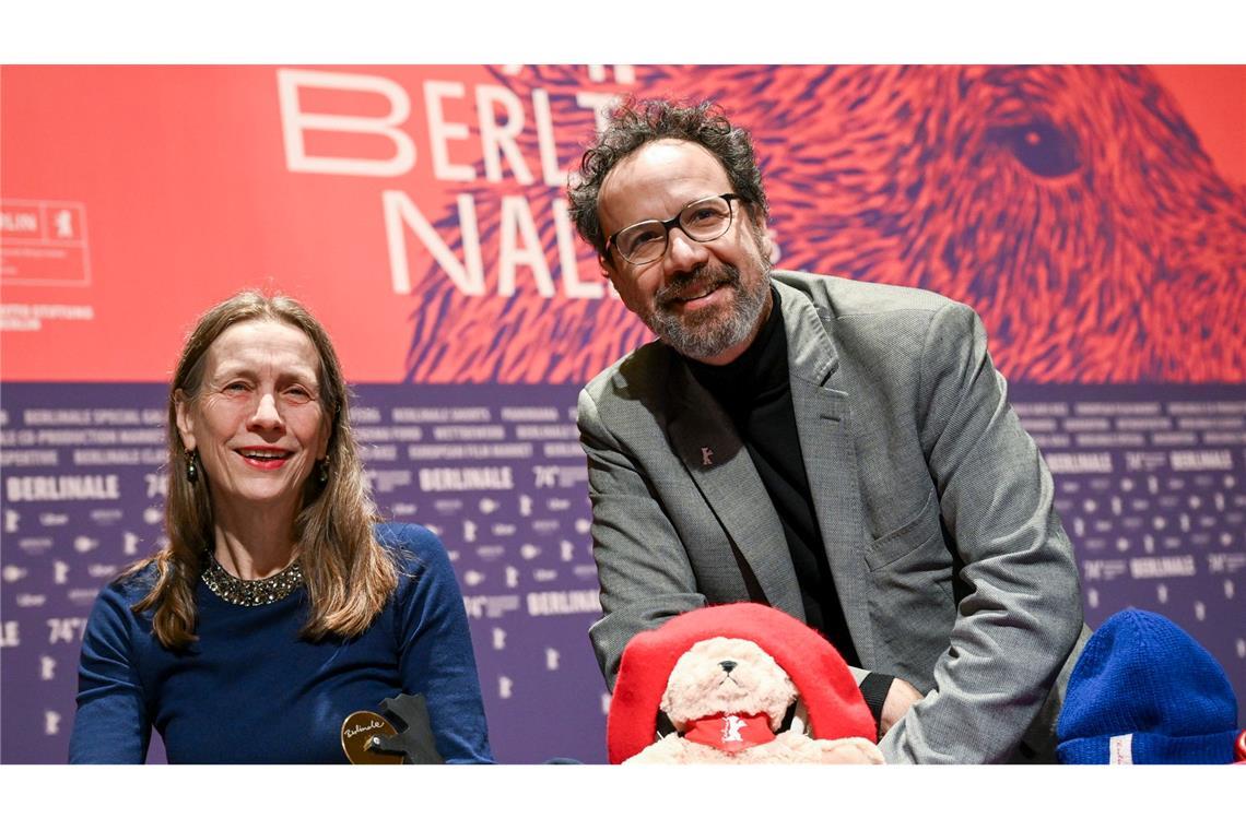 Mariette Rissenbeek und Carlo Chatrian stellen das Berlinale-Programm vor.