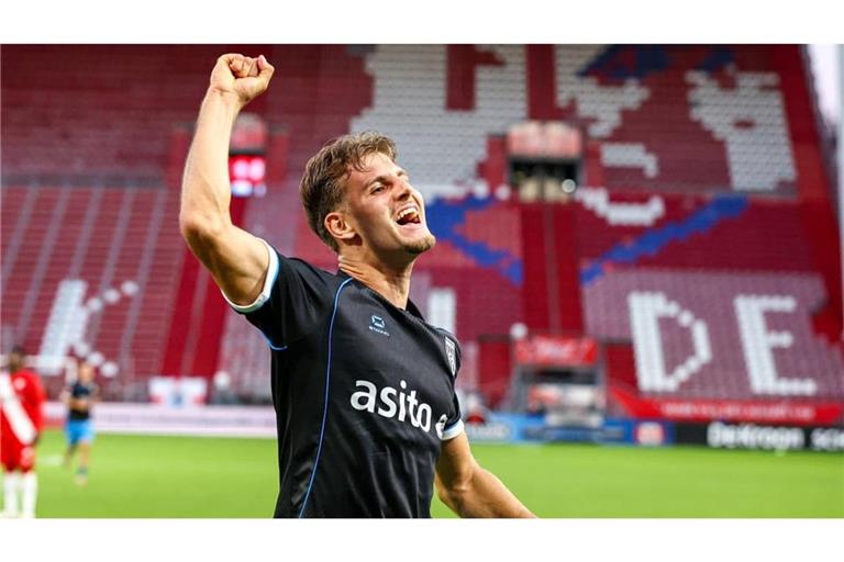 Mario Borac hat beim 6:1-Kantersieg sein erstes Tor für Heracles Almelo erzielt.