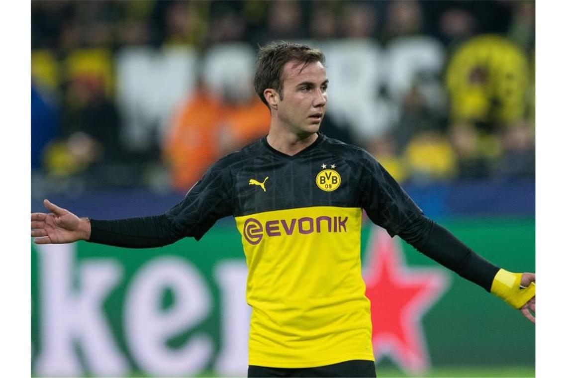 BVB startet in Hoffenheim mit Götze und Sancho Mario Götze spielt beim BVB von Beginn an. Foto: Bernd Thissen/dpa