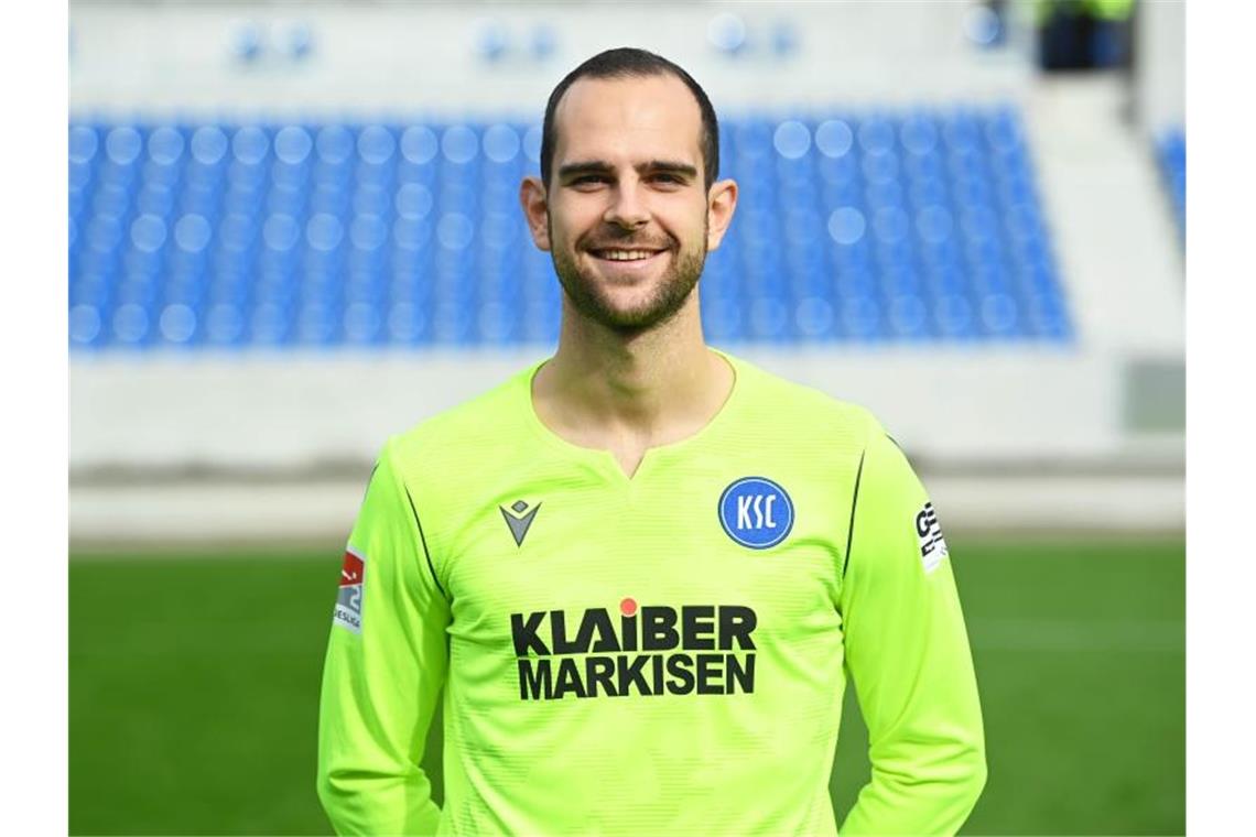 KSC-Keeper Gersbeck wackelt noch Marius Gersbeck vom Karlsruher SC. Foto: Uli Deck/dpa/Archivbild