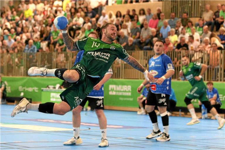 Markus Dangers und der HCOB präsentieren sich im letzten Spiel vor der Aufstiegsrunde zur 2. Liga in guter Form. Foto: Bernd Strohmaier