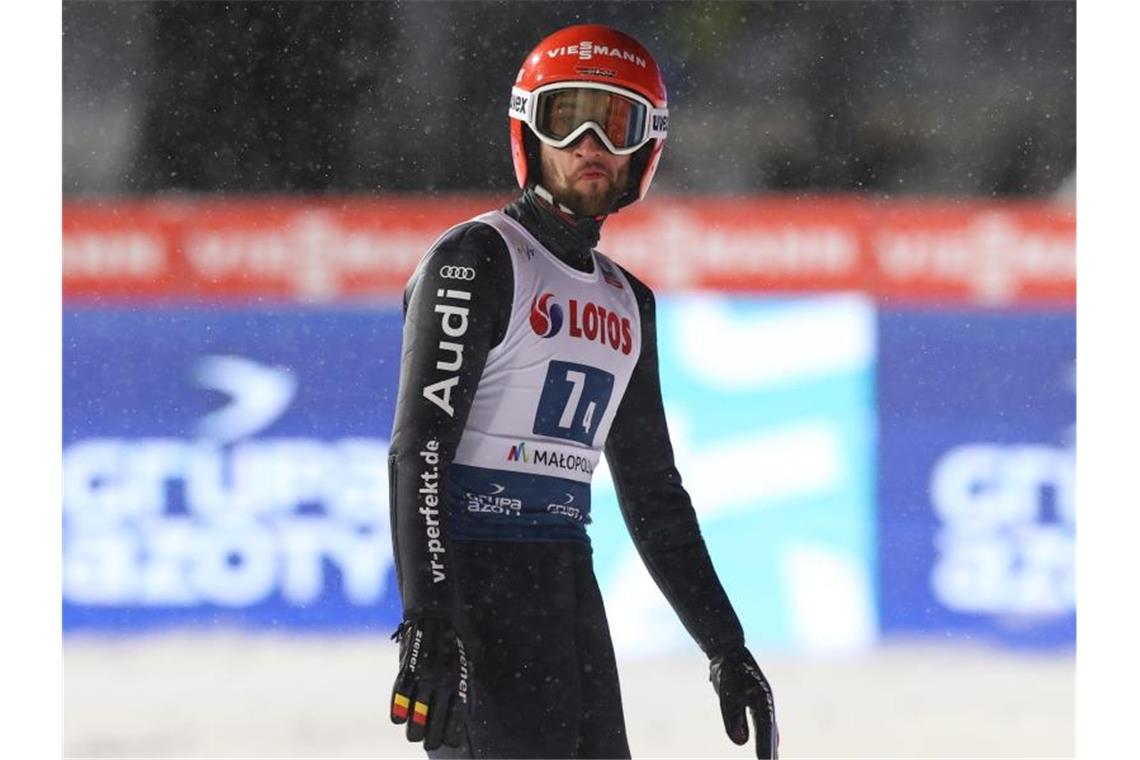 Markus Eisenbichler erreichte beim Weltcup in Zakopane als bester deutscher Springer Rang acht. Foto: Grzegorz Momot/PAP/dpa