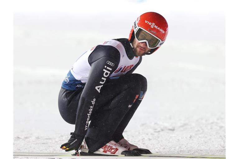 Markus Eisenbichler ist am heutigen Sonntag beim Weltcup im polnischen Zakopane im Einzel gefordert. Foto: Grzegorz Momot/PAP/dpa