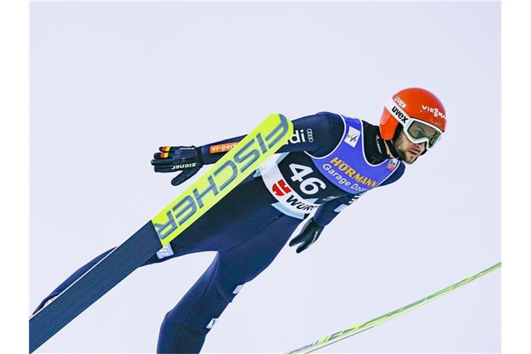 Markus Eisenbichler sprang am Holmenkollen aufs Podest. Foto: Terje Bendiksby//dpa