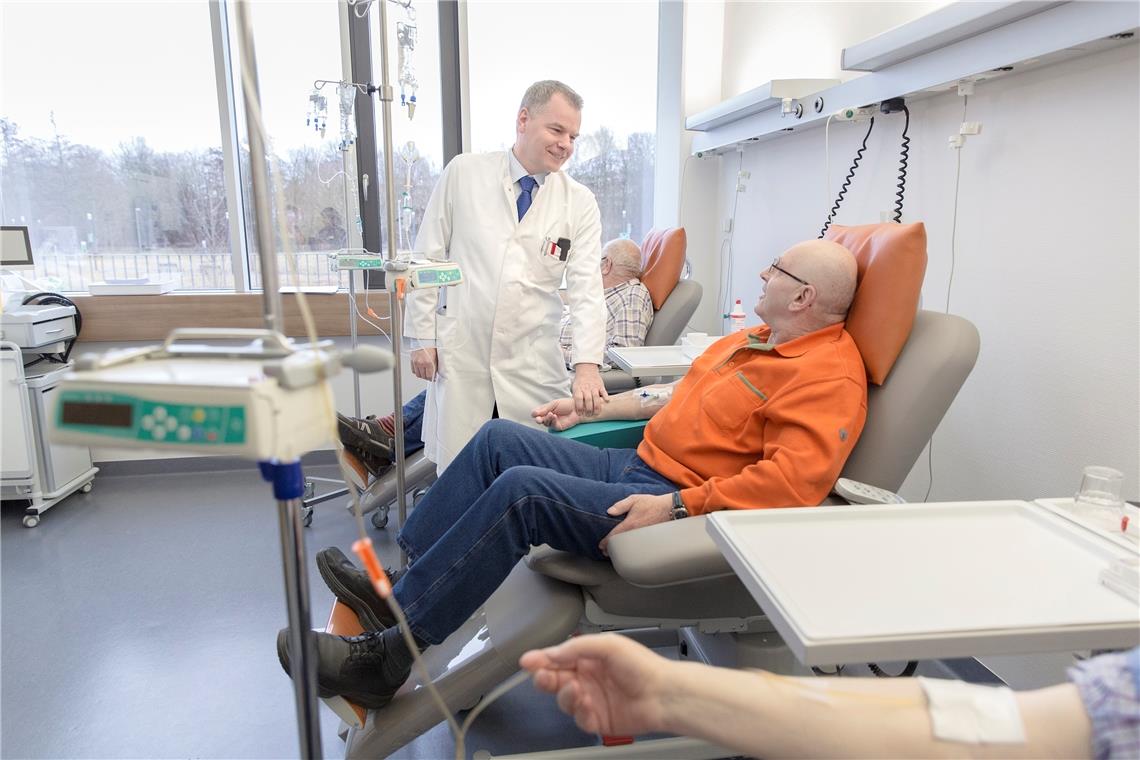 „Andere Krankheiten nicht mehr im Fokus“ Markus Schaich auf seiner Station, noch vor Corona. Mittlerweile hat sich einiges geändert. Archivfoto: Rems-Murr-Kliniken