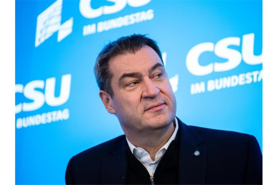 Söder: Regierung muss „Zukunftsmannschaft“ nach 2021 sein Markus Söder beim Auftakt der Winterklausur der CSU-Landesgruppe im Kloster Seeon. Foto: Matthias Balk/dpa