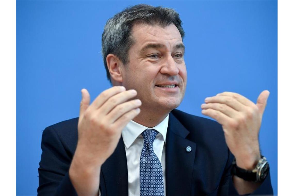 Söder lobt klare Abgrenzung des Kirchentags von der AfD Markus Söder (CSU), Ministerpräsident des Freistaates Bayern. Foto: Britta Pedersen/Archivbild