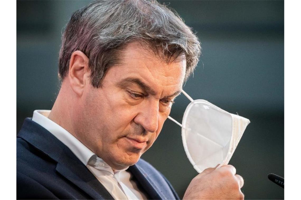 Kanzlerkandidat: Auch in Südwest-CDU Unterstützer für Söder Markus Söder (CSU), Ministerpräsident von Bayern und CSU-Vorsitzender. Foto: Michael Kappeler/dpa