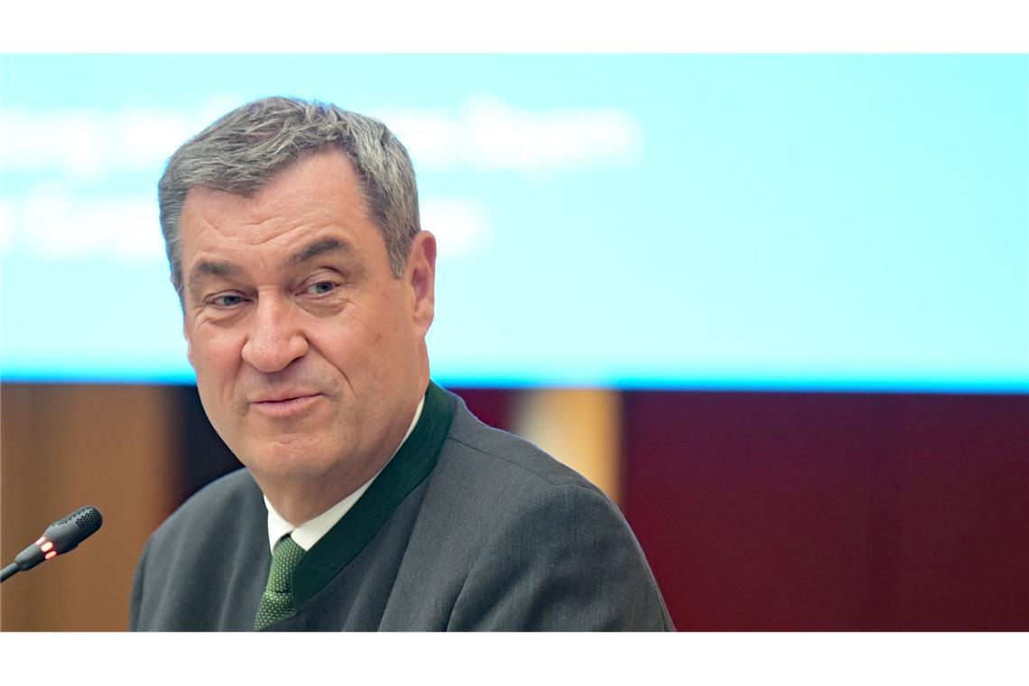 Markus Söder kommentiert in Brüssel die US-Pläne.