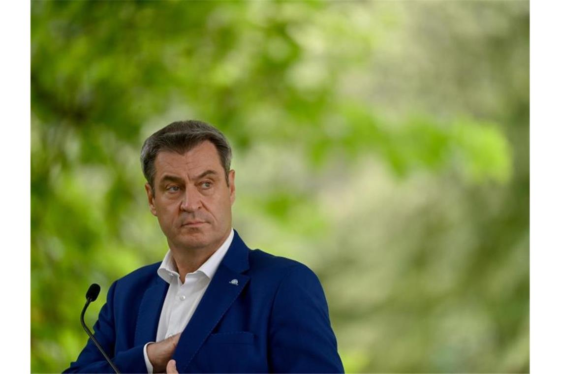 Söder: Erweiterte Testpflicht für Einreisen ab 1. August Markus Söder, Ministerpräsident von Bayern, äußert sich zur geplanten erweiterten Testpflicht. Foto: Peter Kneffel/dpa