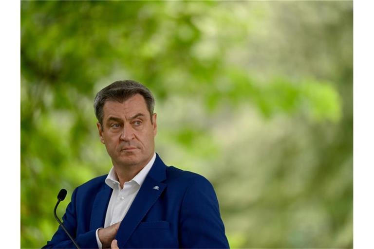 Markus Söder, Ministerpräsident von Bayern, äußert sich zur geplanten erweiterten Testpflicht. Foto: Peter Kneffel/dpa