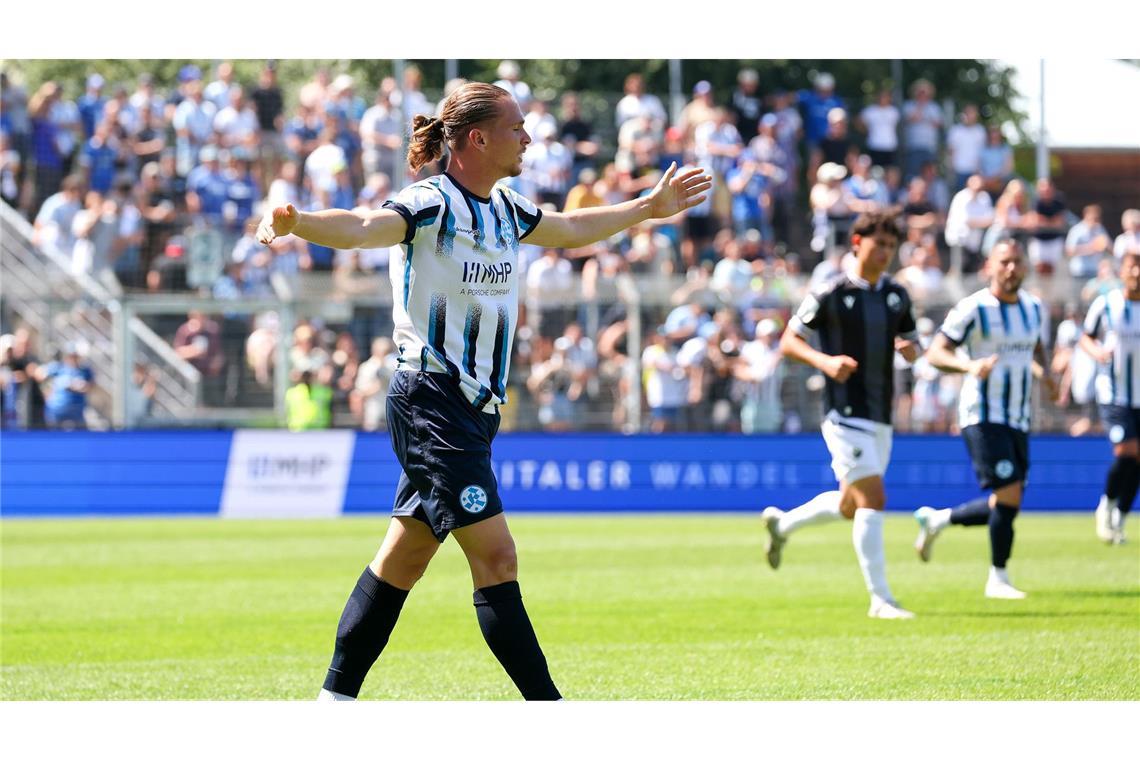 Marlon Faß trifft doppelt in Balingen.