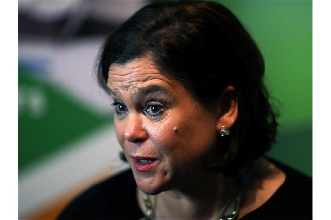 Mary Lou McDonald, Vorsitzende der Sinn Fein: Ihre Partei ist als einzige in beiden Teilen der irischen Insel vertreten. Foto: Brian Lawless/PA Wire/dpa