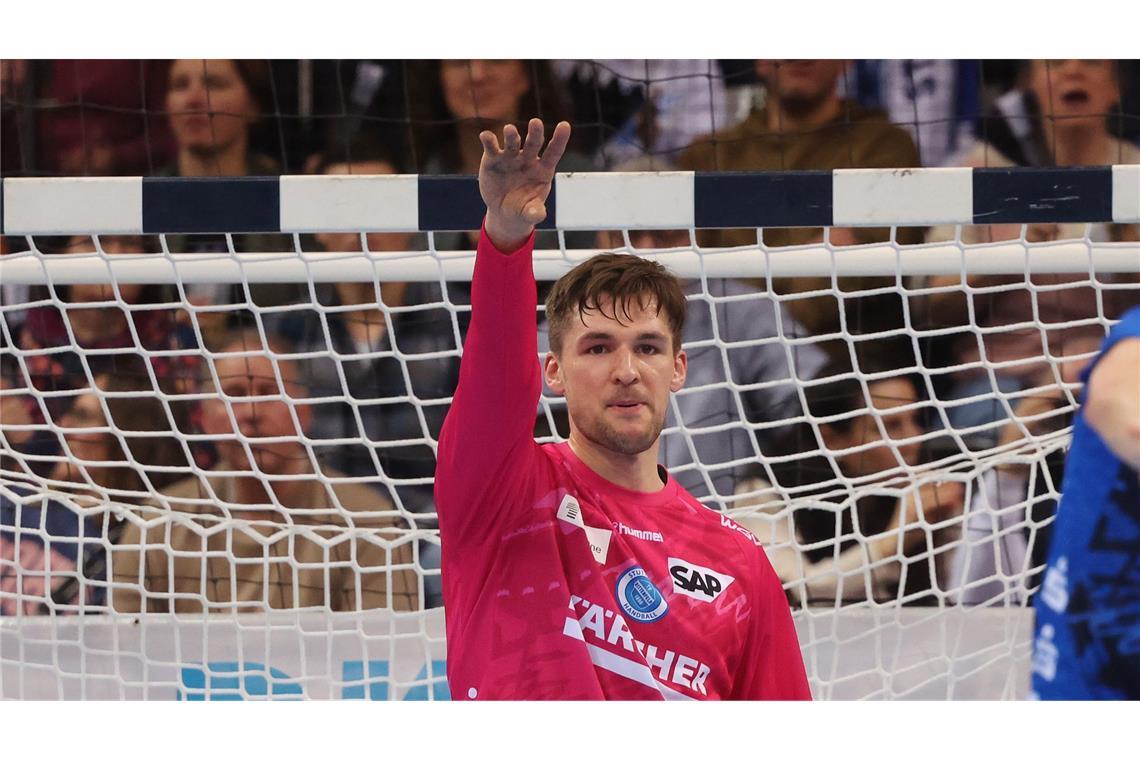 Mateusz Kornecki begann im Tor des TVB Stuttgart.