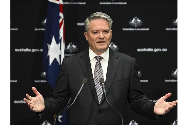 Mathias Cormann, damals Finanzminister von Australien, wird vom 1. Juni an die Industriestaaten-Organisation OECD führen. Foto: Lukas Coch/AAP/dpa