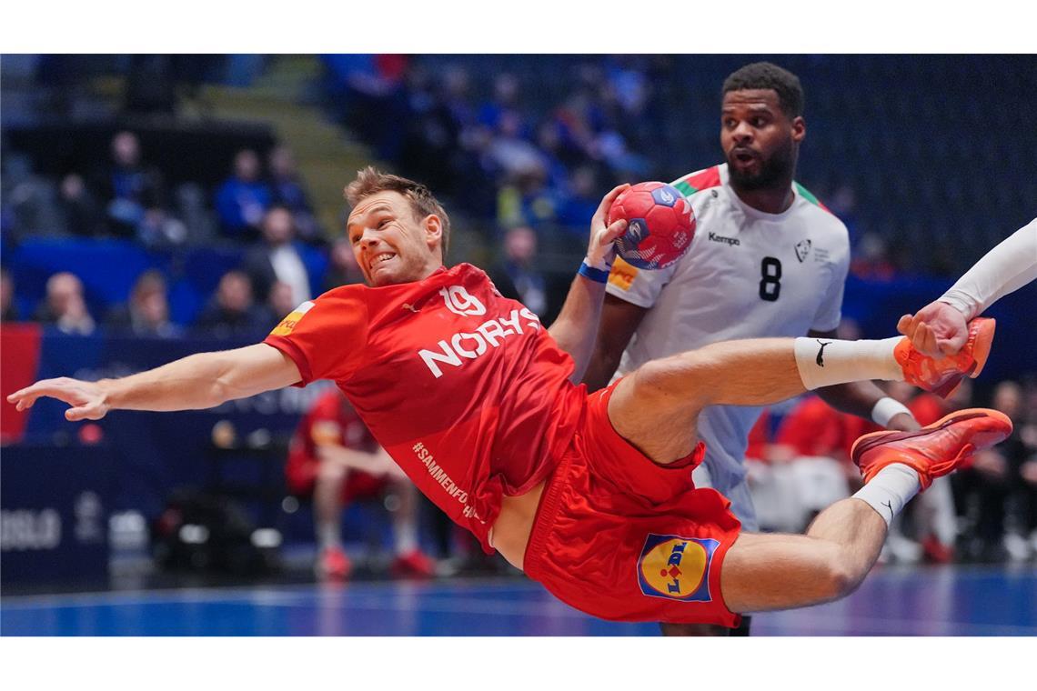 Dänemark nach Sieg über DHB-Schreck Portugal im Finale Mathias Gidsel steht mit Dänemark mal wieder in einem Endspiel.