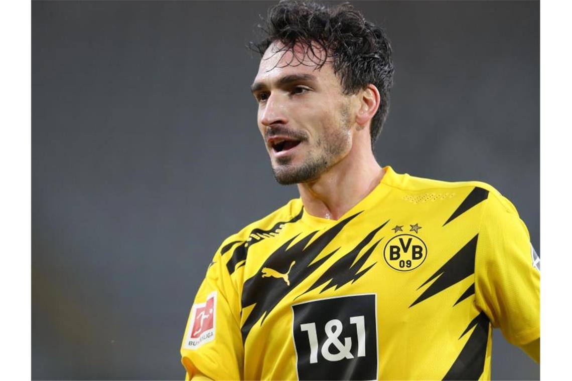 Mats Hummels, Spieler bei Borussia Dortmund, in Aktion. Foto: Friso Gentsch/dpa