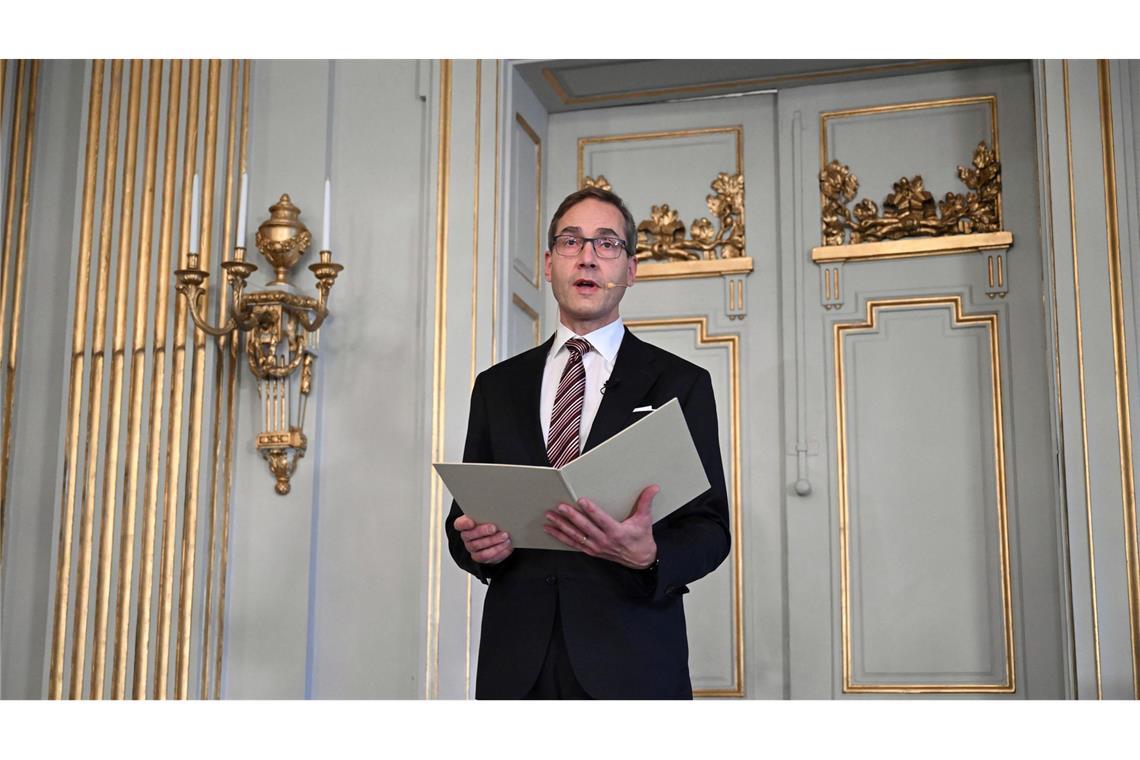 Wer bekommt den Literaturnobelpreis? Mats Malm verkündet, wer den Literaturnobelpreis erhält. (Archivbild)
