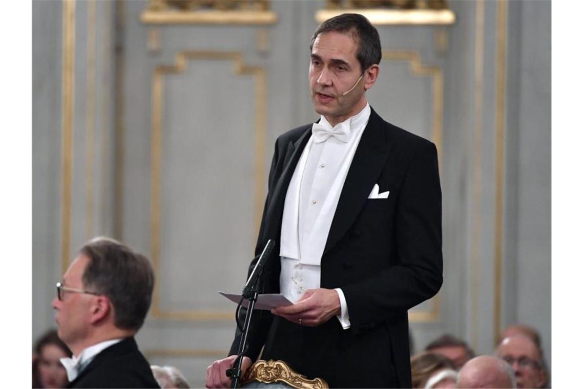 Literaturnobelpreisträger werden verkündet Mats Malm wird die Literaturnobelpreisträger verkünden. Foto: Henrik Montgomery/TT NEWS AGENCY/AP/dpa