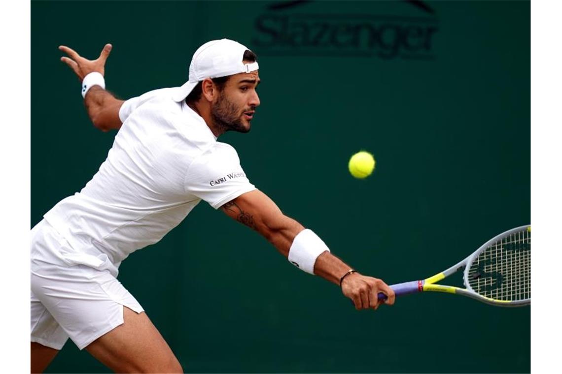 Matteo Berrettini steht als möglicher Zverev-Gegner im Viertelfinale fest. Foto: John Walton/PA Wire/dpa