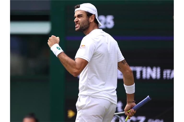 Matteo Berrettini steht erstmals in einem Grand-Slam-Finale. Foto: Steven Paston/PA Wire/dpa