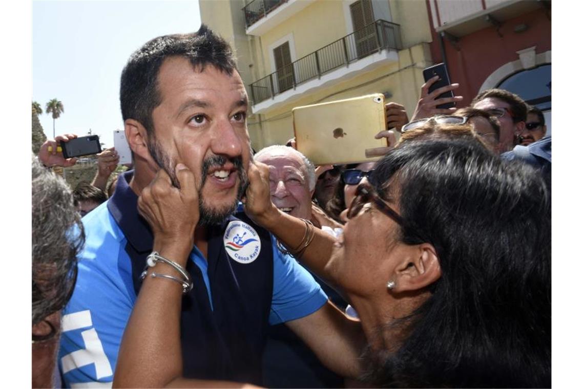 Matteo Salvini, Innenminister und Chef der rechten Lega, gilt als der eigentliche starke Mann in Rom. Foto. Stefano Cavicchi/LaPresse/ZUMA Press Foto: Stefano Cavicchi