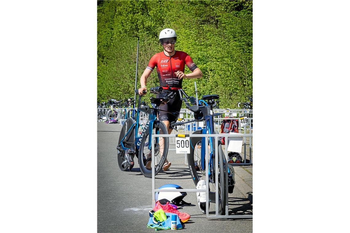 Matthias Betz 15. City Triathlon in Backnang am 26.4.2026