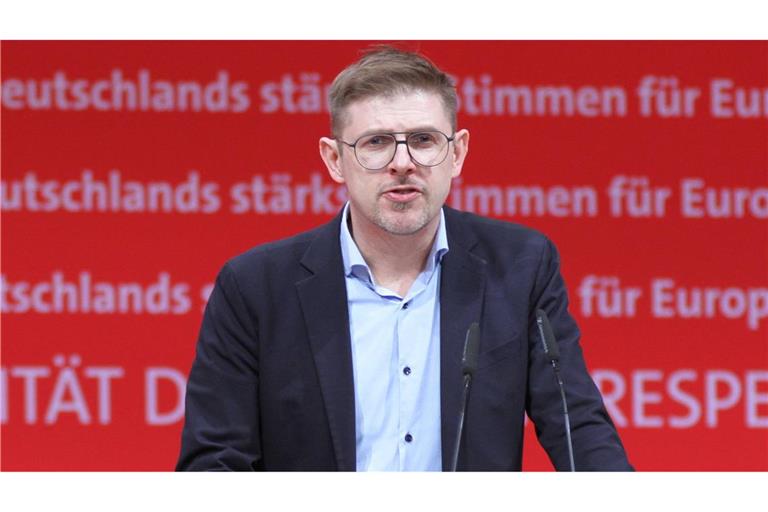 Matthias Ecke ist der Spitzenkandidat der SPD für die anstehende Europwahl. (Archivbild)