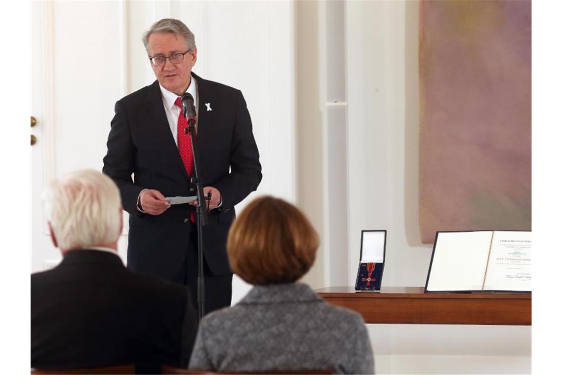 Bundestagskandidat mit Plan gegen Missbrauch Matthias Katsch im Schloss Bellevue. Foto: Wolfgang Kumm/dpa/Archivbild