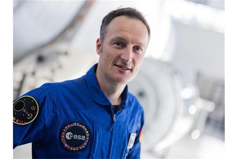 Matthias Maurer befindet sich auf der ISS im All. Foto: Rolf Vennenbernd/dpa