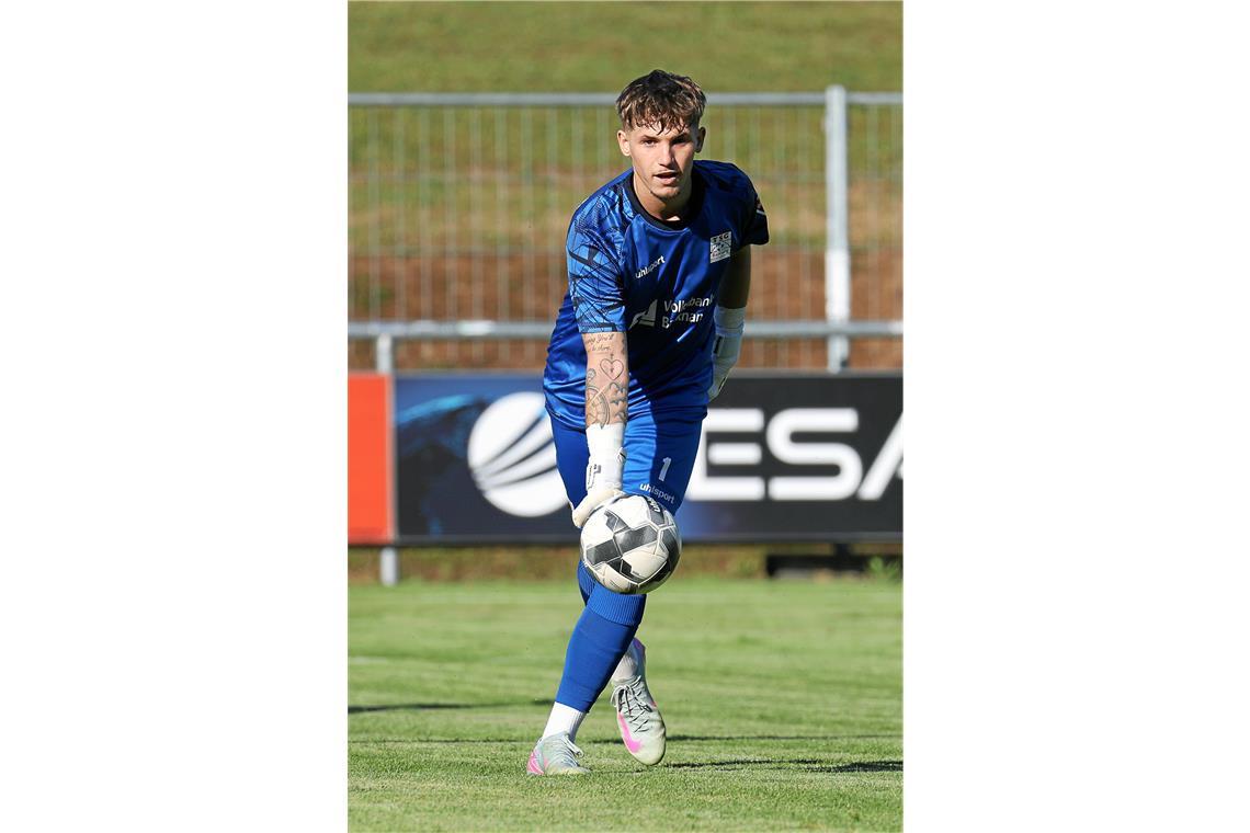 Maurice Brauns will sich als Stammtorwart der TSG Backnang etablieren. Foto: Alexander Becher