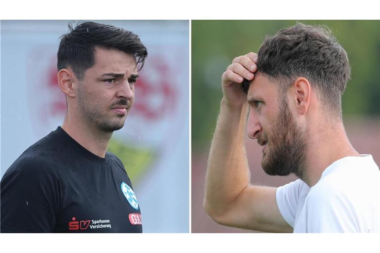 Max Füssenhäuser (U17) und Harun Gülcan (U19/re.): Erfolgreiche Nachwuchstrainer bei den Stuttgarter Kickers. 
Fotos: Baumann