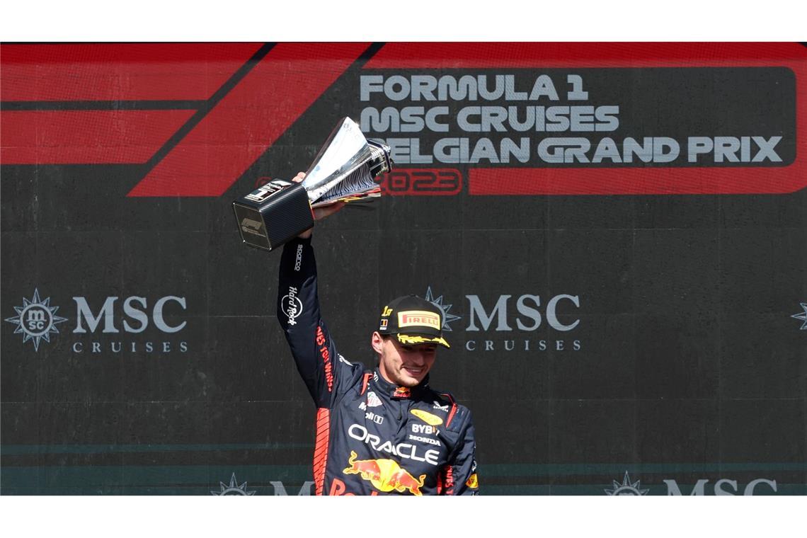 Neue Zeitrechnung bei Red Bull - aber was macht Verstappen? Max Verstappen gewann schon dreimal in Belgien: Zuletzt 2023.